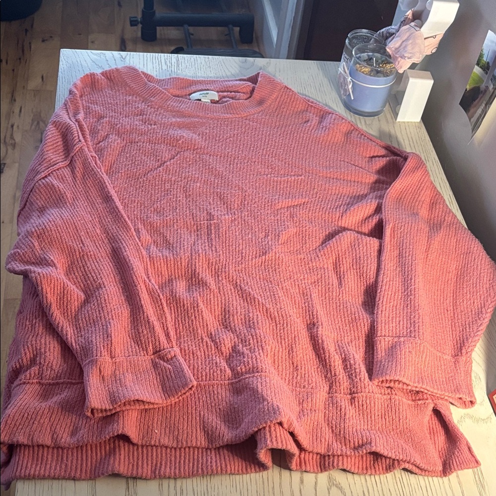 Aerie Warm Pink Knit Top